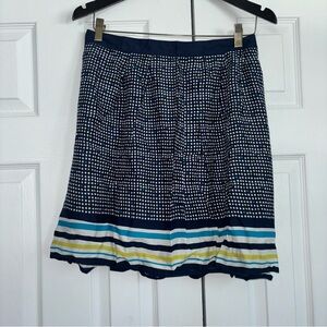 Tommy Hilfiger Women’s Navy Blue Patterned Lined Skirt Size 18